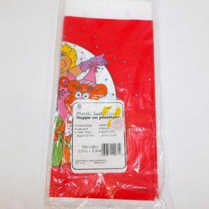 Vintage Carlton Jim Henson THE MUPPETS Plastic Party Tablecloth 54" x 96" NEW